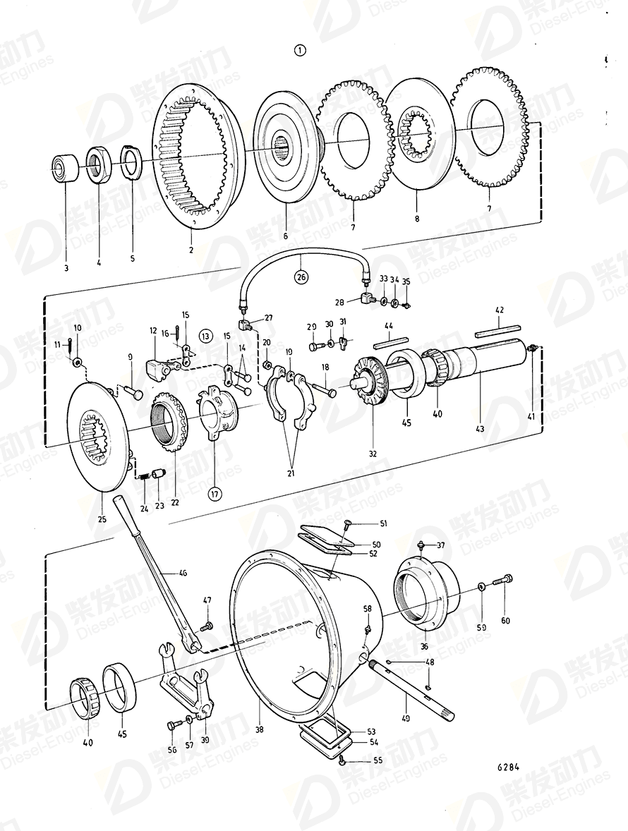 沃尔沃 水泵螺丝 805521 图纸